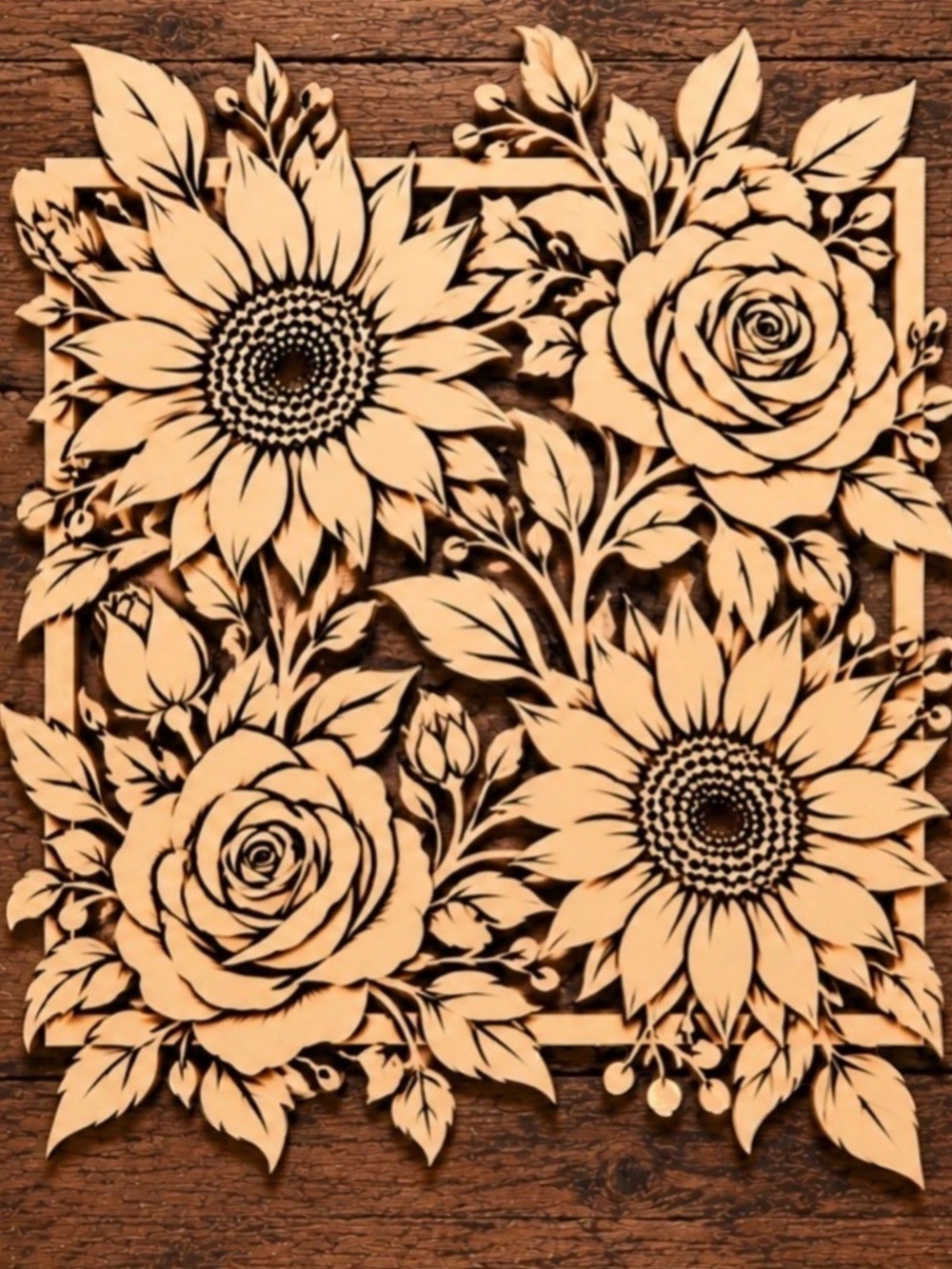 Custom Made Sunflower and Roses Decor (3)